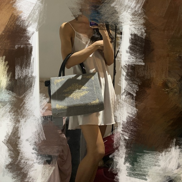 Grey Top Handle Bag - Picture 7 of 8